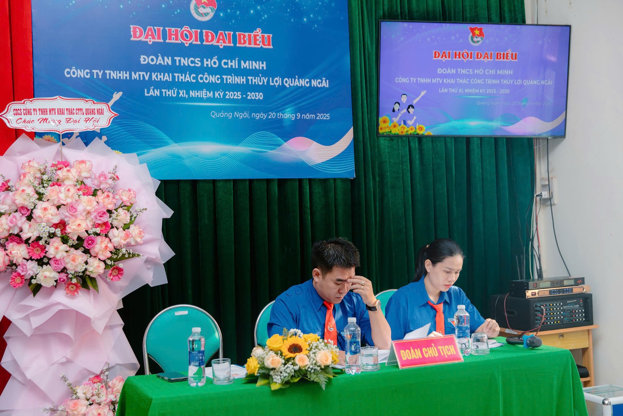 ĐẠI HỘI ĐẠI BIỂU ĐOÀN TNCS HỒ CHÍ MINH CÔNG TY, NHIỆM KỲ 2025 – 2030.-Công ty TNHH MTV Khai Thác Công Trình Thủy Lợi Quảng Ngãi